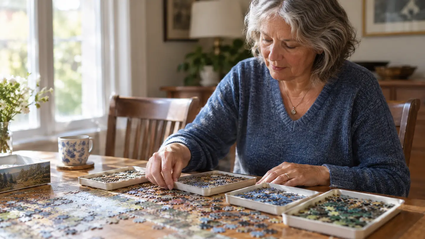 How to Start a Jigsaw Puzzle: Edges, Sorting and Pacing
